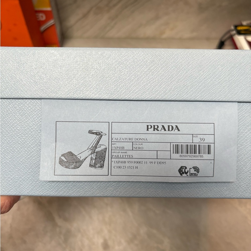 Prada sequence sz 39 new platform sandals - Picture 4 of 7